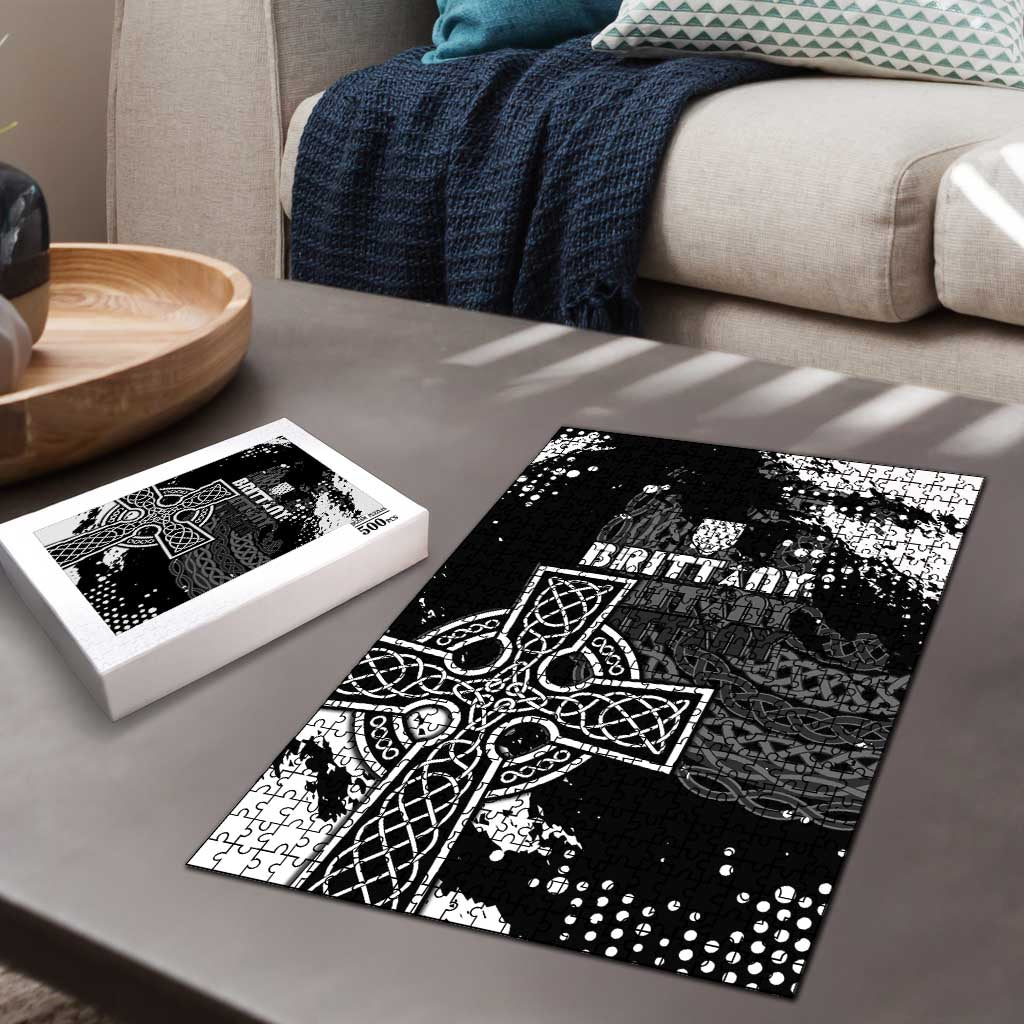 Brittany Celtic Cross Puzzle With Celtic Knotwork - Wonder Print Shop