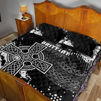 Brittany Celtic Cross Quilt Bed Set With Celtic Knotwork - Wonder Print Shop