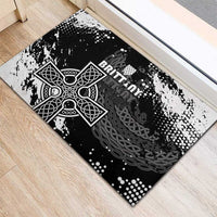 Brittany Celtic Cross Rubber Doormat With Celtic Knotwork - Wonder Print Shop