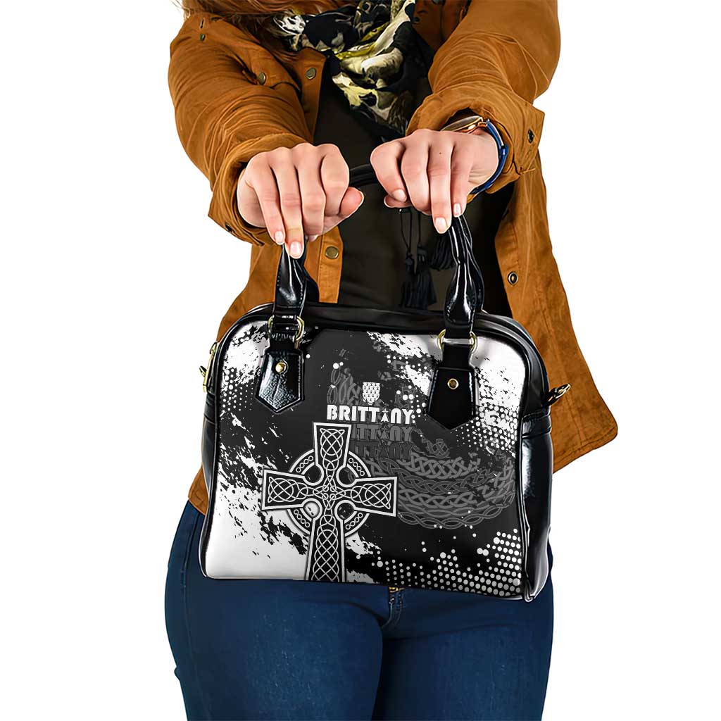 Brittany Celtic Cross Shoulder Handbag With Celtic Knotwork - Wonder Print Shop