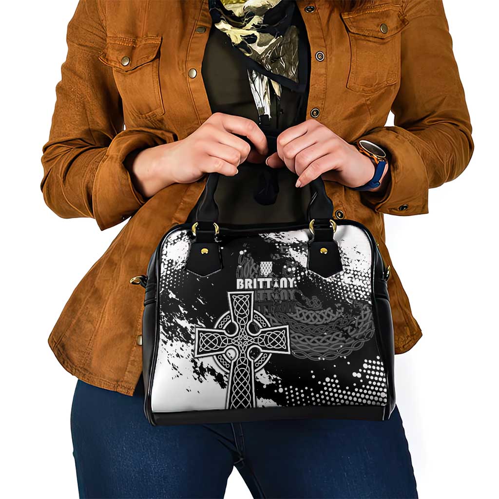 Brittany Celtic Cross Shoulder Handbag With Celtic Knotwork - Wonder Print Shop