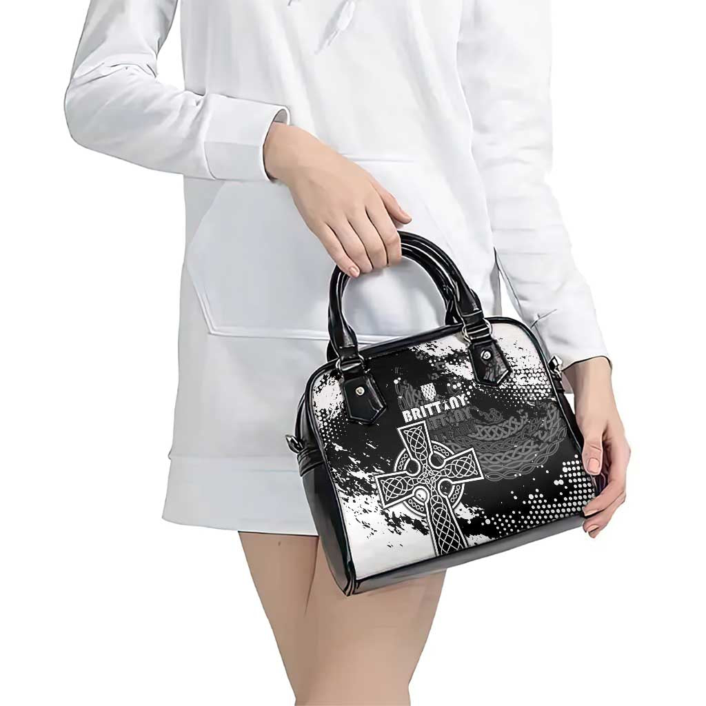 Brittany Celtic Cross Shoulder Handbag With Celtic Knotwork - Wonder Print Shop