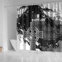 Brittany Celtic Cross Shower Curtain With Celtic Knotwork - Wonder Print Shop