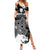 Personalized Brittany Celtic Cross Summer Maxi Dress With Celtic Knotwork - Wonder Print Shop