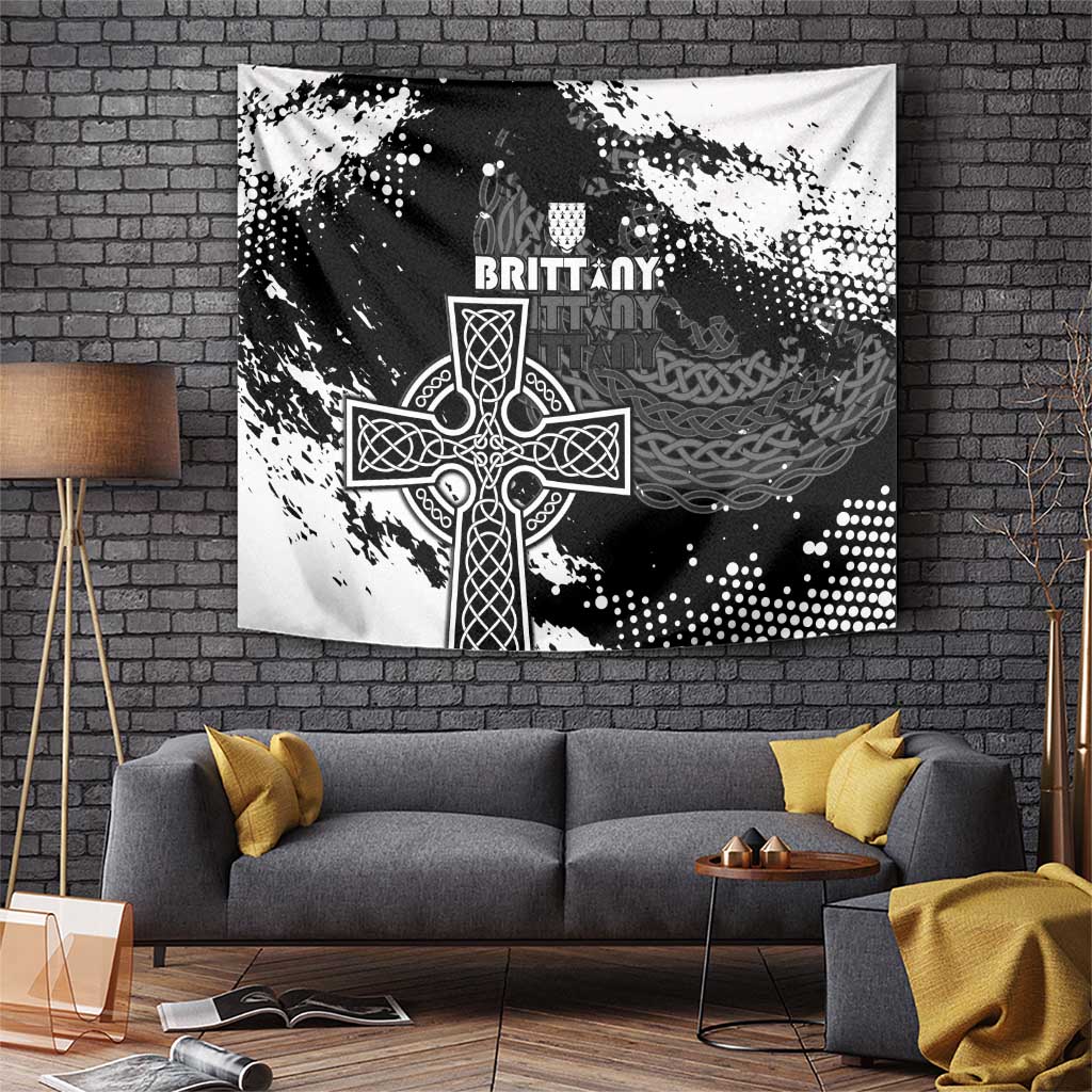Brittany Celtic Cross Tapestry With Celtic Knotwork - Wonder Print Shop