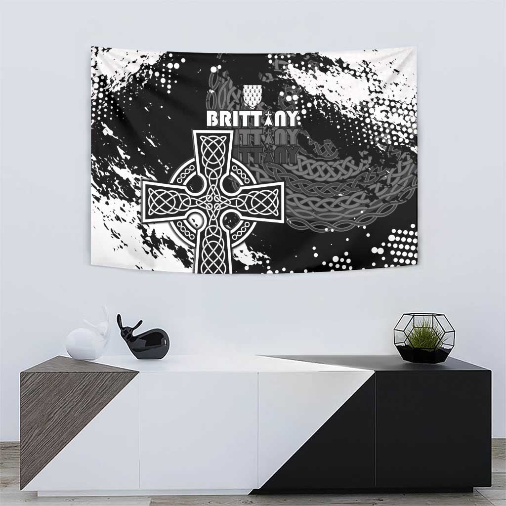 Brittany Celtic Cross Tapestry With Celtic Knotwork - Wonder Print Shop