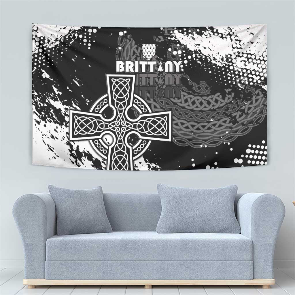 Brittany Celtic Cross Tapestry With Celtic Knotwork - Wonder Print Shop