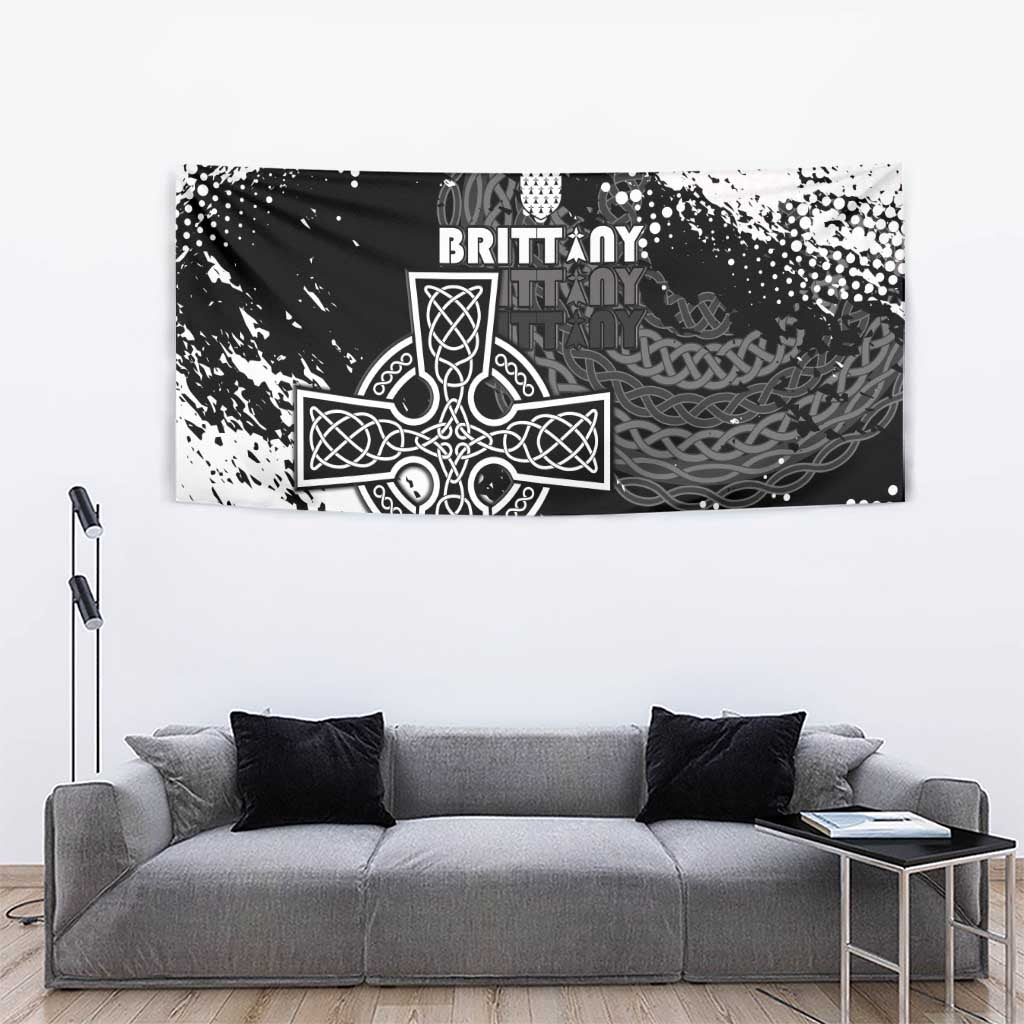 Brittany Celtic Cross Tapestry With Celtic Knotwork - Wonder Print Shop