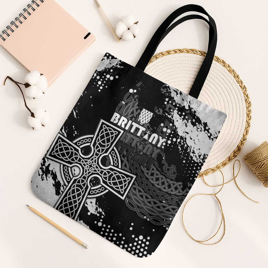 Brittany Celtic Cross Tote Bag With Celtic Knotwork - Wonder Print Shop