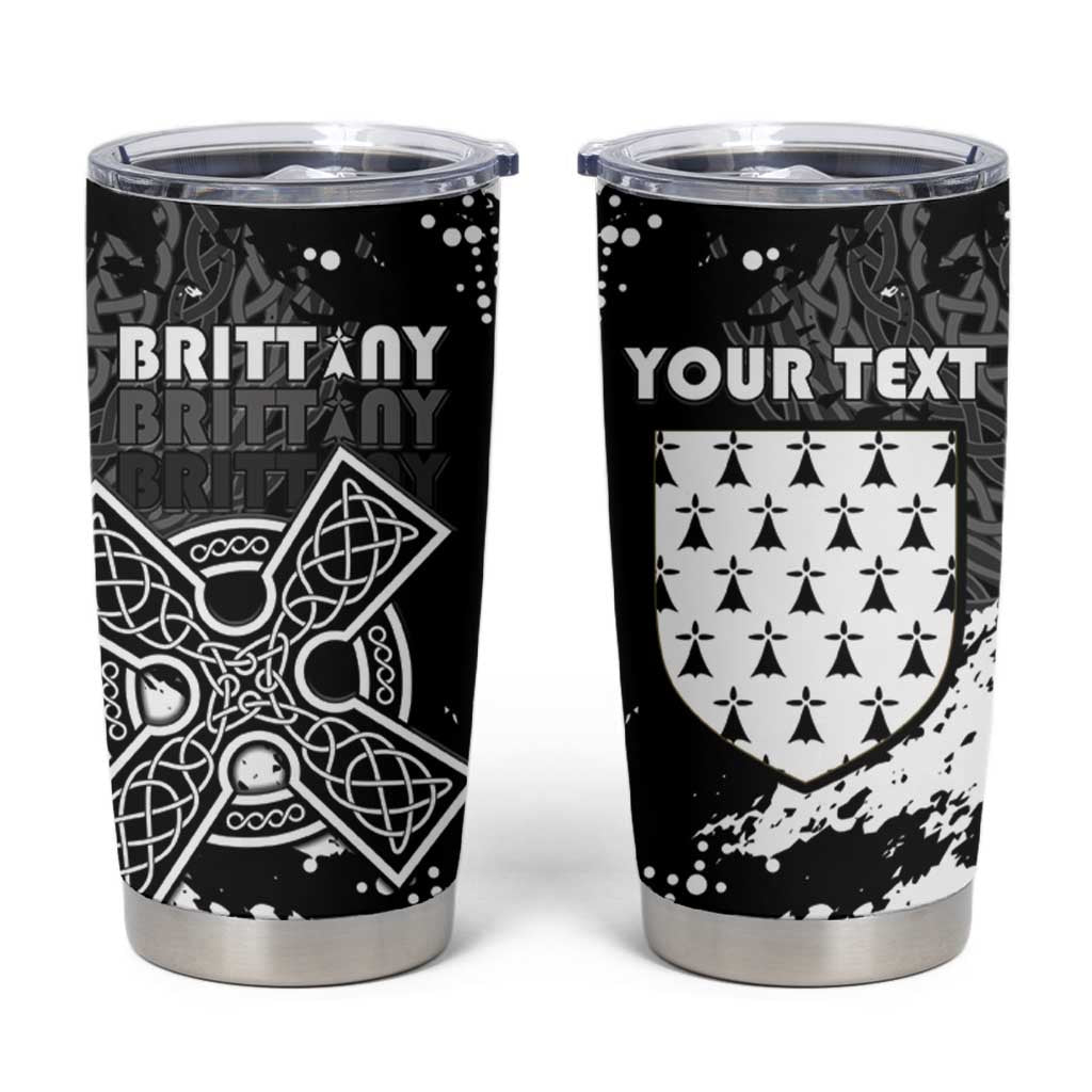 Personalized Brittany Celtic Cross Tumbler Cup With Celtic Knotwork - Wonder Print Shop