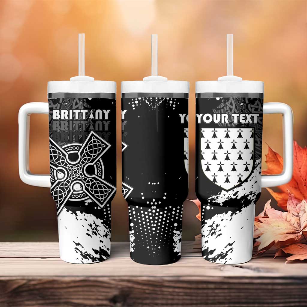 Personalized Brittany Celtic Cross Tumbler With Handle With Celtic Knotwork - Wonder Print Shop