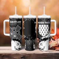 Personalized Brittany Celtic Cross Tumbler With Handle With Celtic Knotwork - Wonder Print Shop