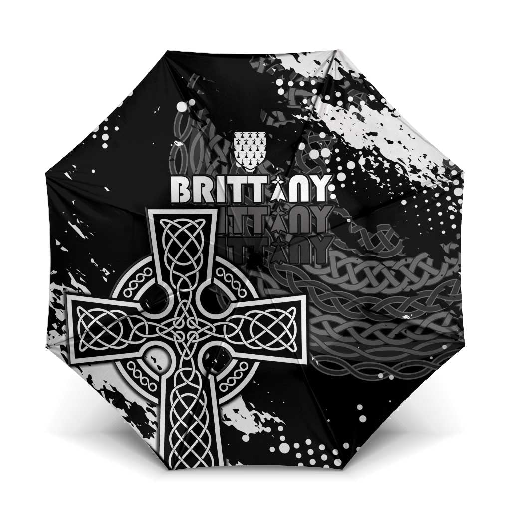 Brittany Celtic Cross Umbrella With Celtic Knotwork - Wonder Print Shop