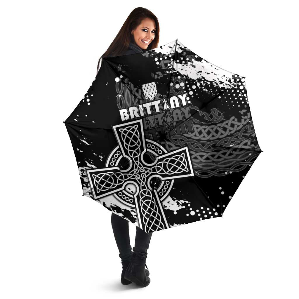 Brittany Celtic Cross Umbrella With Celtic Knotwork - Wonder Print Shop