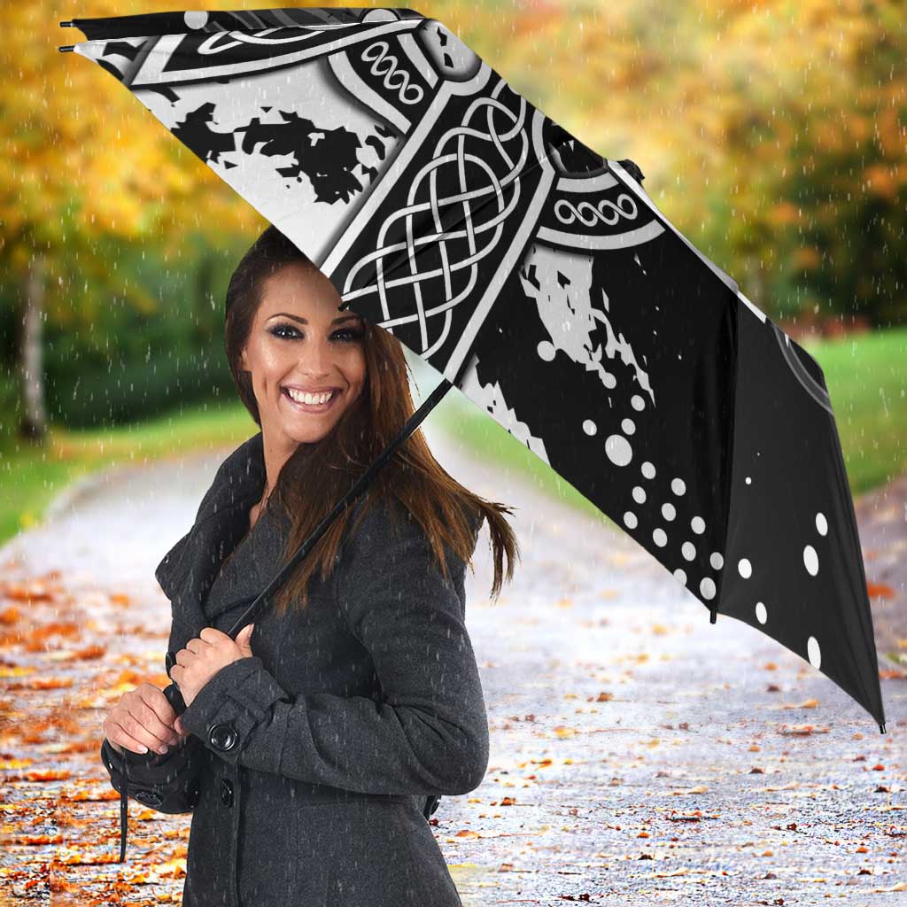 Brittany Celtic Cross Umbrella With Celtic Knotwork - Wonder Print Shop
