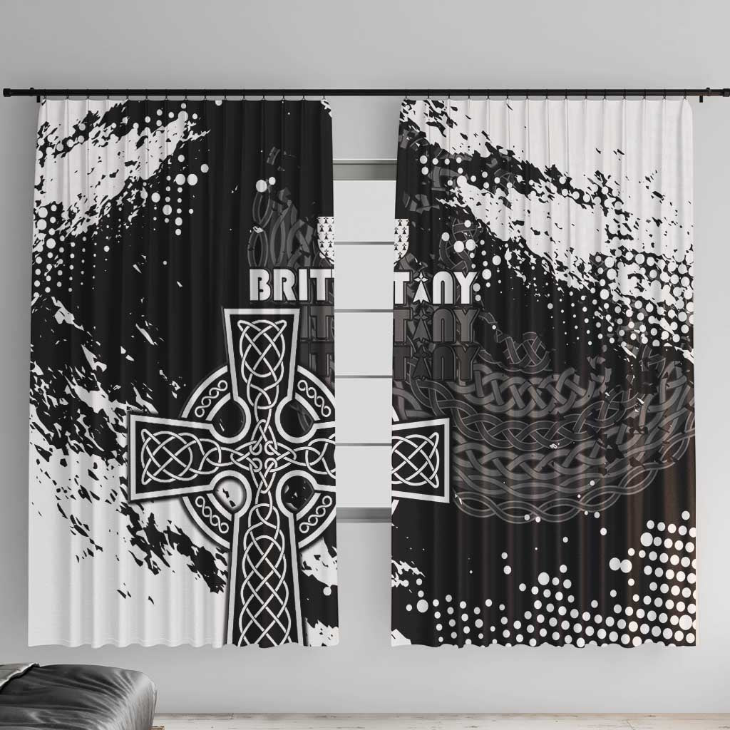 Brittany Celtic Cross Window Curtain With Celtic Knotwork - Wonder Print Shop