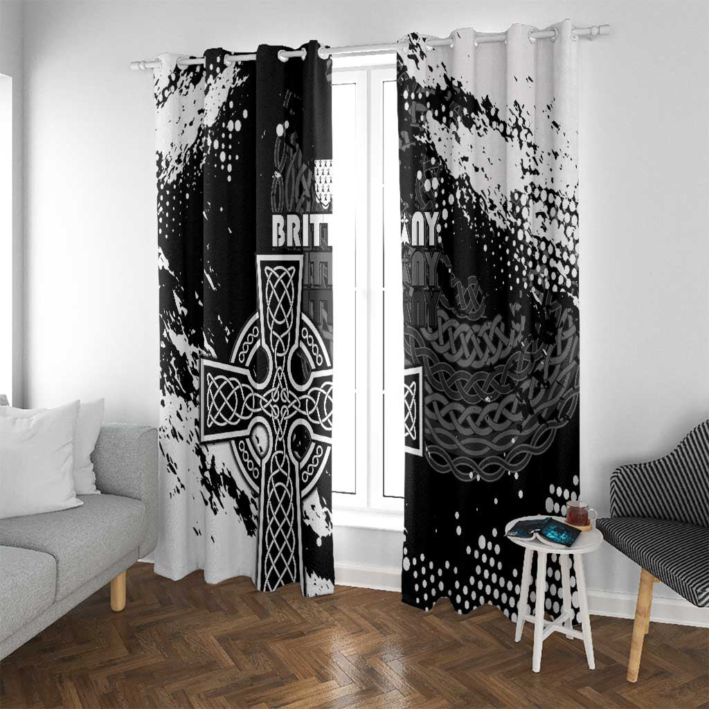 Brittany Celtic Cross Window Curtain With Celtic Knotwork - Wonder Print Shop
