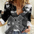 Personalized Brittany Celtic Cross Women Casual Shirt With Celtic Knotwork - Wonder Print Shop