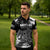 Personalized Brittany Celtic Cross Zipper Polo Shirt With Celtic Knotwork - Wonder Print Shop