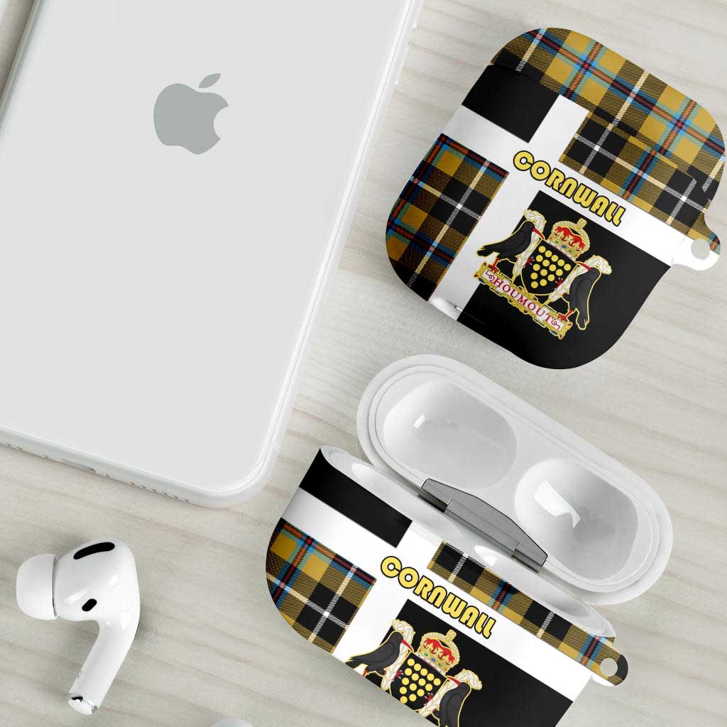 Cornwall AirPods Case Coat Of Arms - Cornish Tartan - Wonder Print Shop
