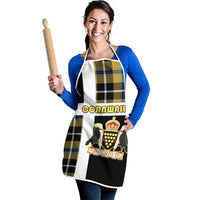 Cornwall Apron Coat Of Arms - Cornish Tartan - Wonder Print Shop