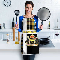 Cornwall Apron Coat Of Arms - Cornish Tartan - Wonder Print Shop