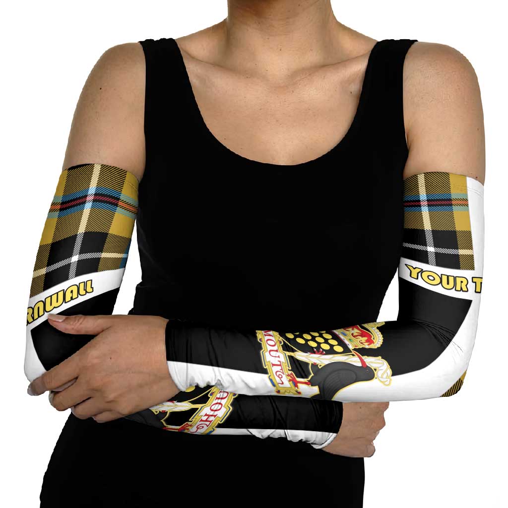 Cornwall Arm Sleeves Coat Of Arms - Cornish Tartan - Wonder Print Shop