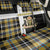 Cornwall Back Car Seat Cover Coat Of Arms - Cornish Tartan - Wonder Print Shop