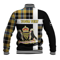 Personalized Cornwall Baseball Jacket Coat Of Arms - Cornish Tartan - Wonder Print Shop