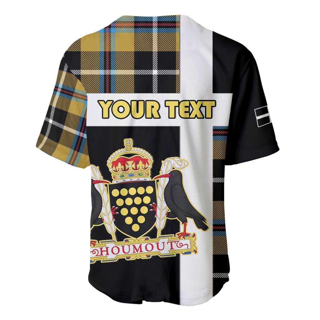 Personalized Cornwall Baseball Jersey Coat Of Arms - Cornish Tartan - Wonder Print Shop