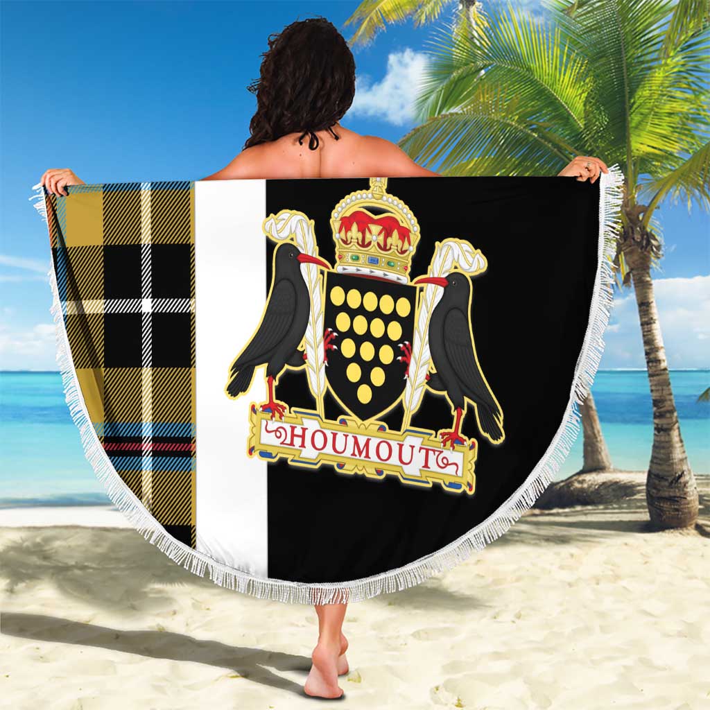Cornwall Beach Blanket Coat Of Arms - Cornish Tartan - Wonder Print Shop