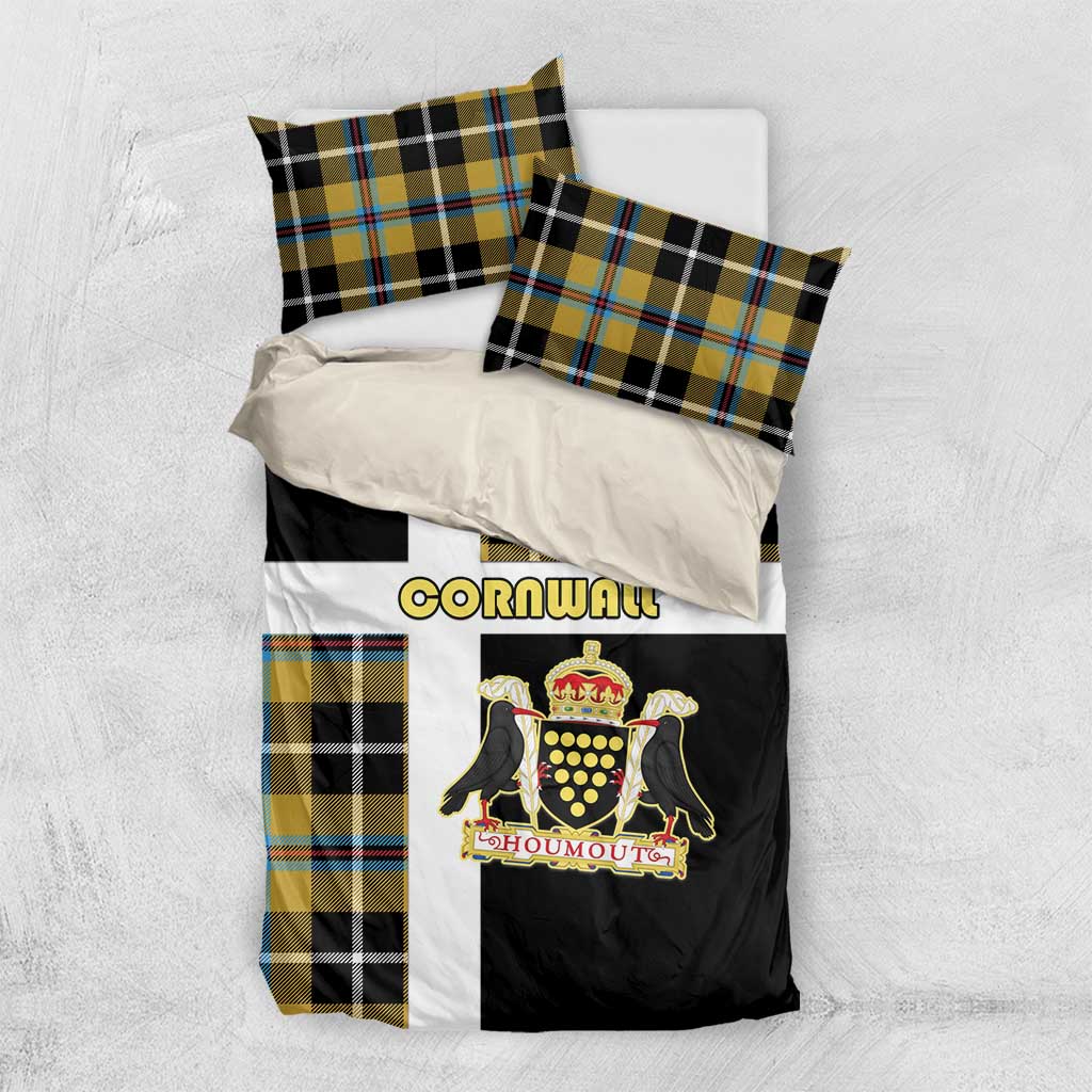 Cornwall Bedding Set Coat Of Arms - Cornish Tartan - Wonder Print Shop