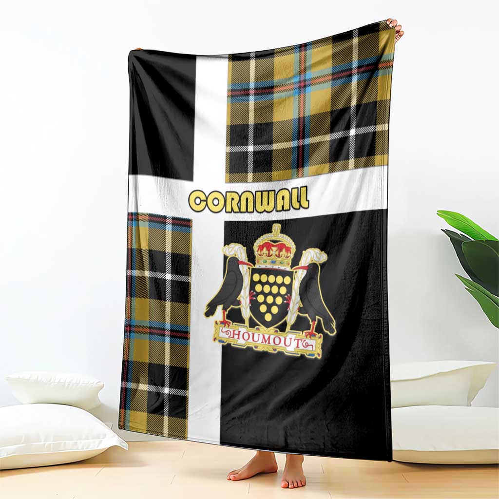 Cornwall Blanket Coat Of Arms - Cornish Tartan - Wonder Print Shop