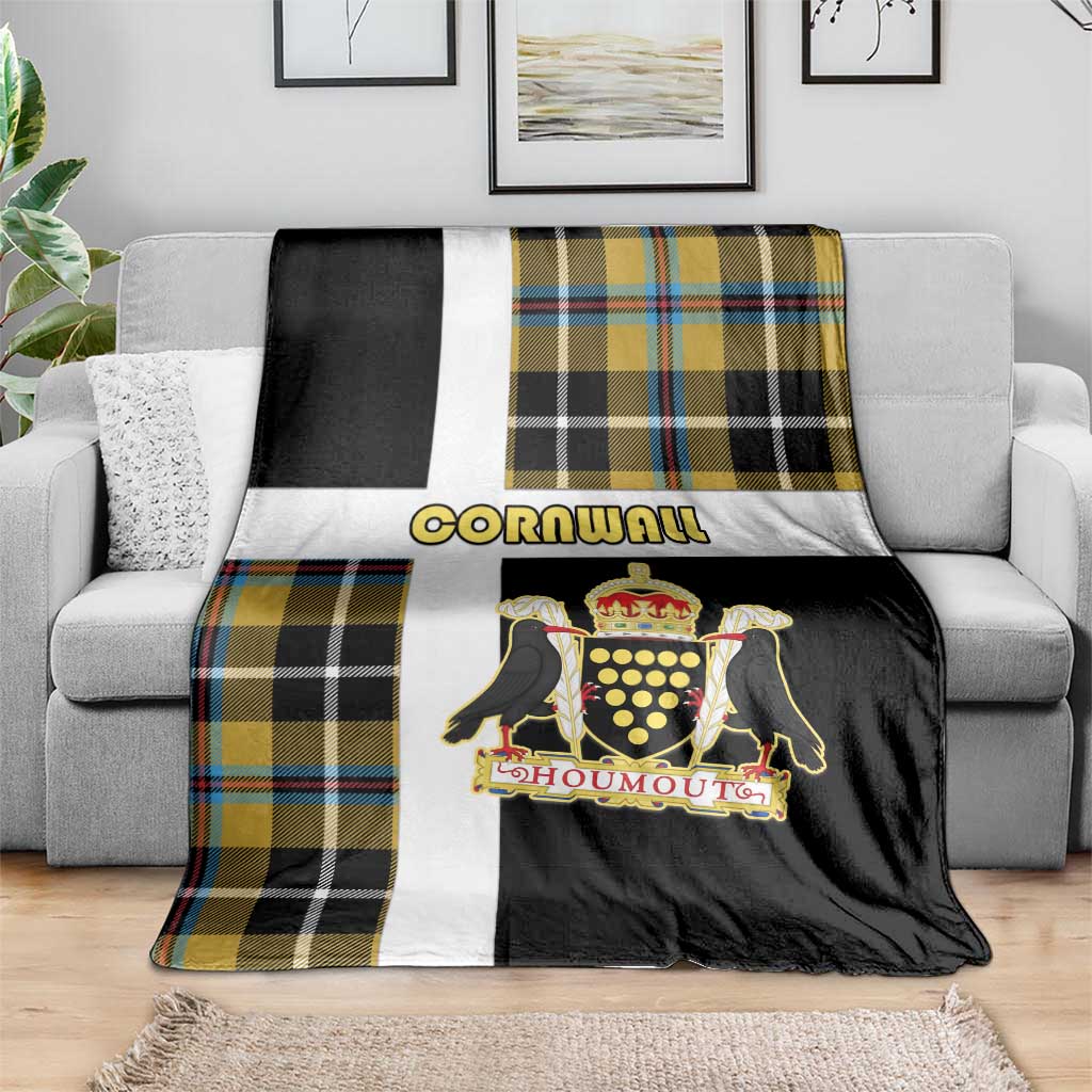Cornwall Blanket Coat Of Arms - Cornish Tartan - Wonder Print Shop