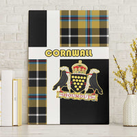 Cornwall Canvas Wall Art Coat Of Arms - Cornish Tartan - Wonder Print Shop