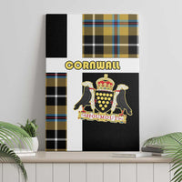 Cornwall Canvas Wall Art Coat Of Arms - Cornish Tartan - Wonder Print Shop