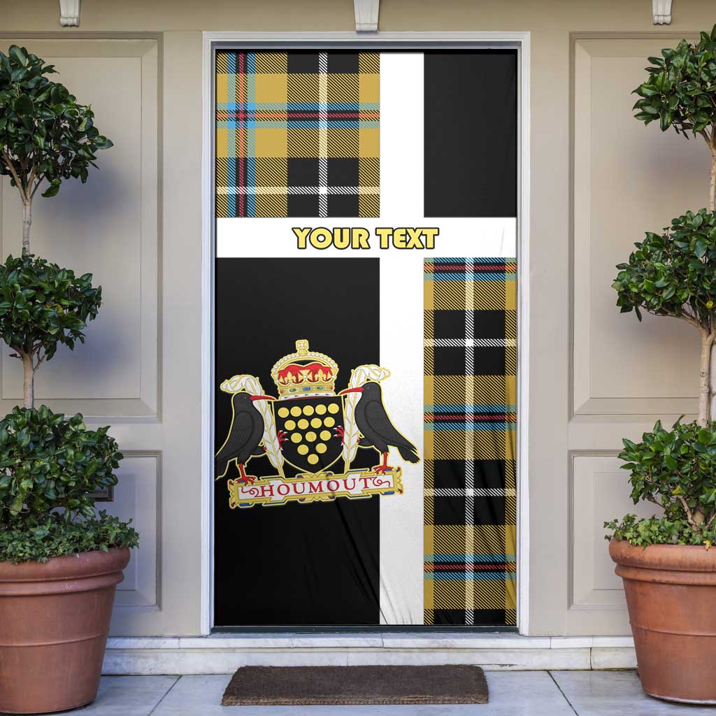 Cornwall Door Cover Coat Of Arms - Cornish Tartan - Wonder Print Shop