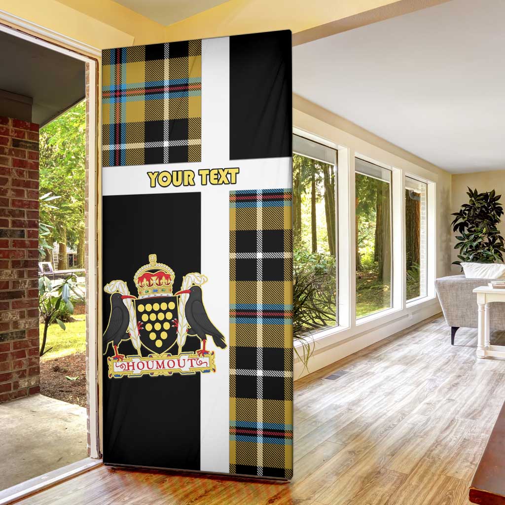 Cornwall Door Cover Coat Of Arms - Cornish Tartan - Wonder Print Shop