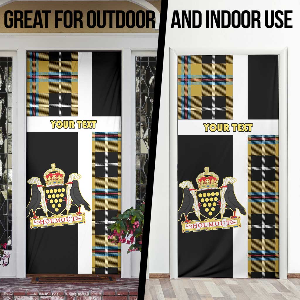 Cornwall Door Cover Coat Of Arms - Cornish Tartan - Wonder Print Shop