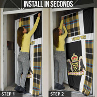 Cornwall Door Cover Coat Of Arms - Cornish Tartan - Wonder Print Shop
