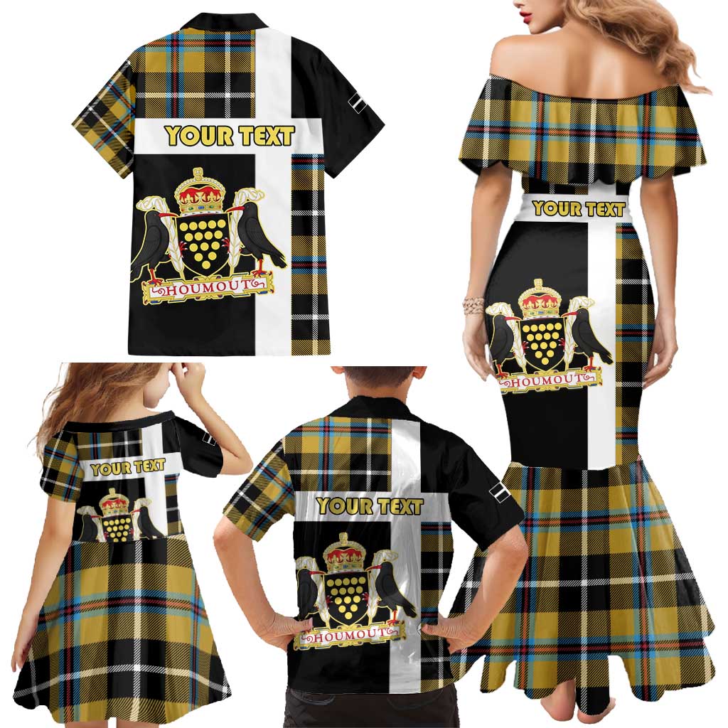 Personalized Cornwall Family Matching Mermaid Dress and Hawaiian Shirt Coat Of Arms - Cornish Tartan - Wonder Print Shop