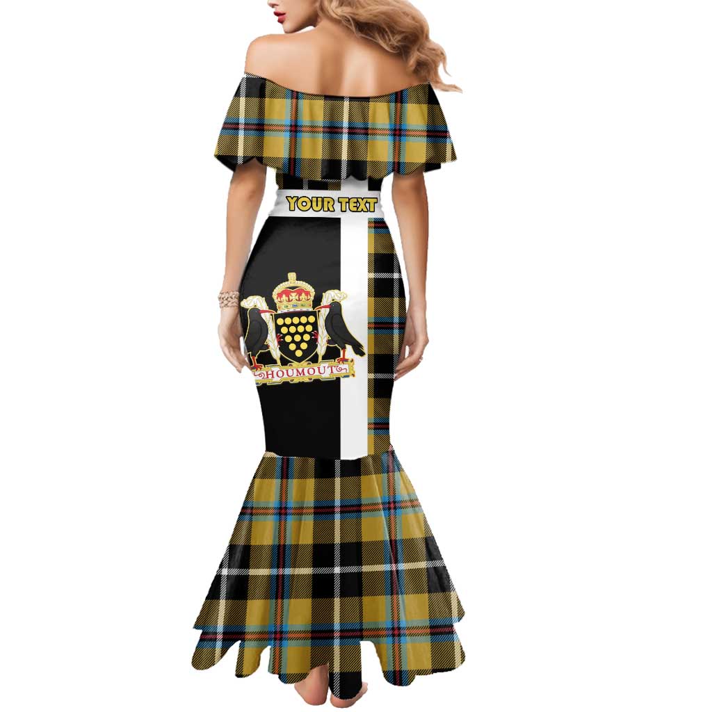 Personalized Cornwall Family Matching Mermaid Dress and Hawaiian Shirt Coat Of Arms - Cornish Tartan - Wonder Print Shop