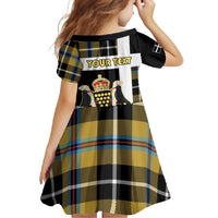 Personalized Cornwall Family Matching Off Shoulder Maxi Dress and Hawaiian Shirt Coat Of Arms - Cornish Tartan - Wonder Print Shop