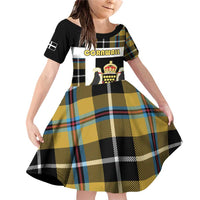 Personalized Cornwall Family Matching Off Shoulder Short Dress and Hawaiian Shirt Coat Of Arms - Cornish Tartan - Wonder Print Shop
