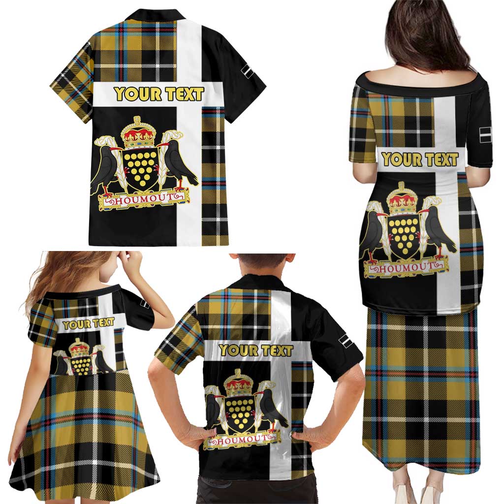 Personalized Cornwall Family Matching Puletasi and Hawaiian Shirt Coat Of Arms - Cornish Tartan - Wonder Print Shop