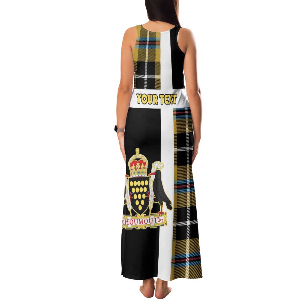 Personalized Cornwall Family Matching Tank Maxi Dress and Hawaiian Shirt Coat Of Arms - Cornish Tartan - Wonder Print Shop