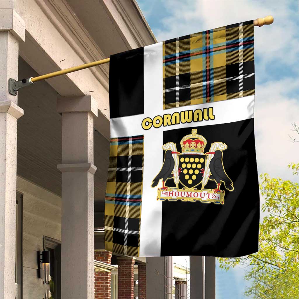 Cornwall Garden Flag Coat Of Arms - Cornish Tartan - Wonder Print Shop