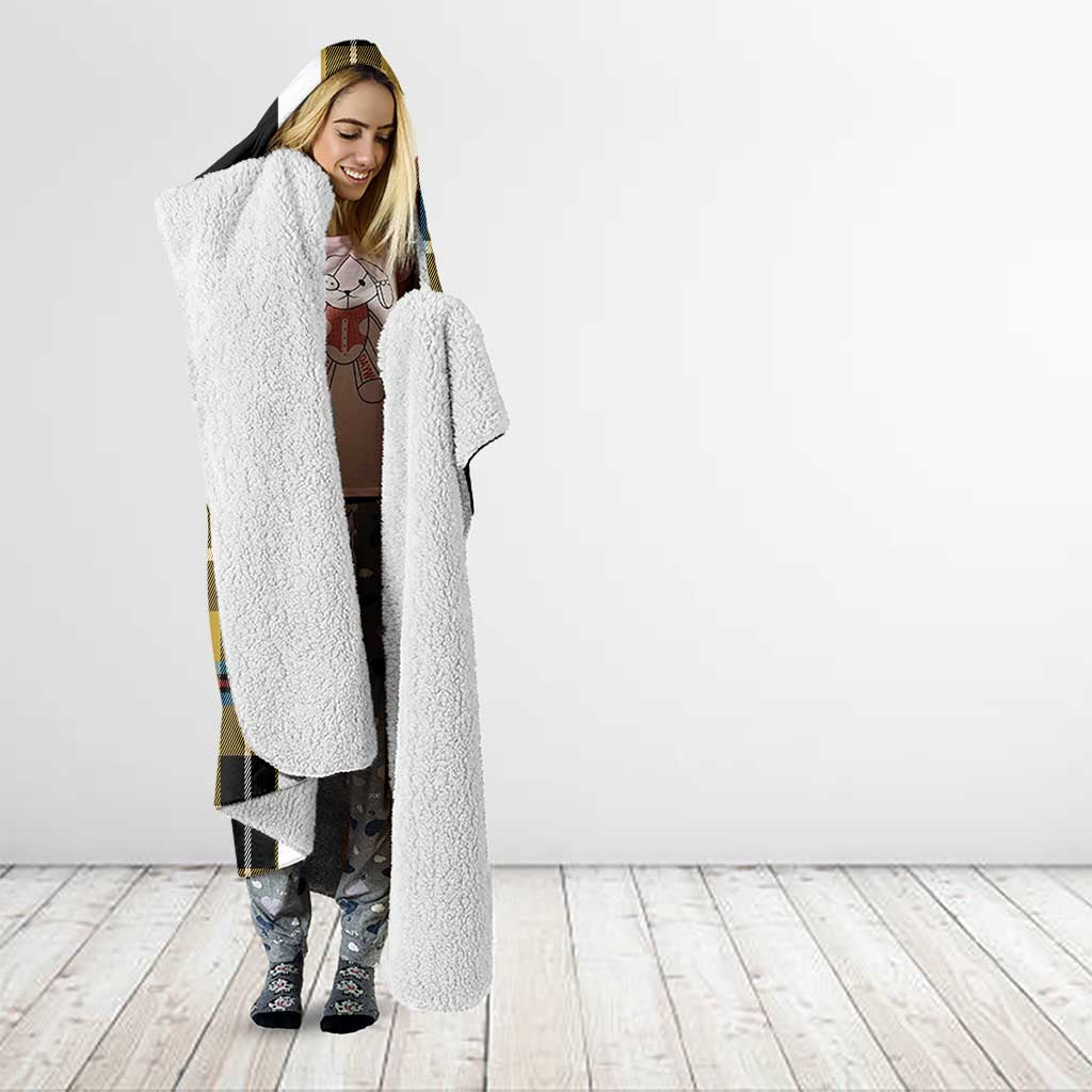 Cornwall Hooded Blanket Coat Of Arms - Cornish Tartan - Wonder Print Shop