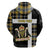 Personalized Cornwall Hoodie Coat Of Arms - Cornish Tartan - Wonder Print Shop