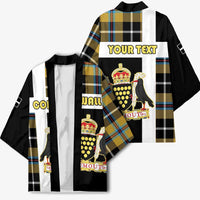 Personalized Cornwall Kimono Coat Of Arms - Cornish Tartan - Wonder Print Shop